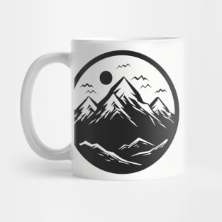 Mountain circle logo Mug